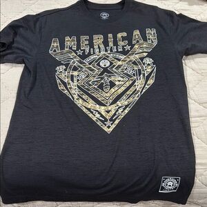 American Fighter Black and Gold Short Sleeve Tee